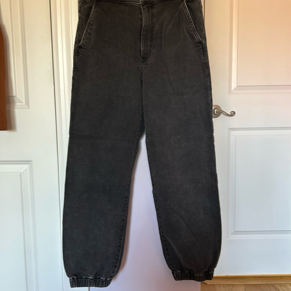 Cute jogger super high rise Express jeans